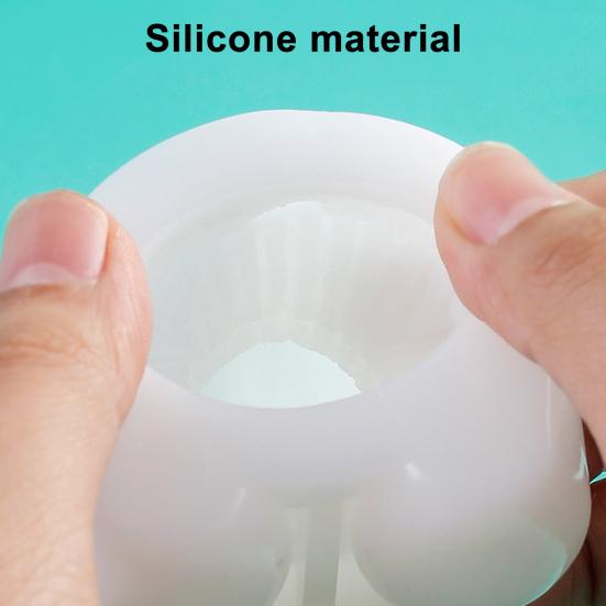 Ice Cube Mold Bear Shape Silicone Ice Tray for Coffee Milk Tea Juice Cocktails BPA-Free Food Grade Soft Cute Ice Cube Maker
