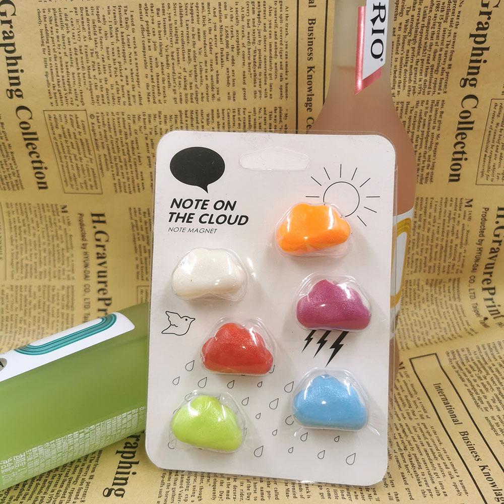6Pcs/set Refrigerator Magnet Balloon Arrow Cloud Fridge Magnet Soaring Into The Sky Theme Magnetic Stickers Home Decoration