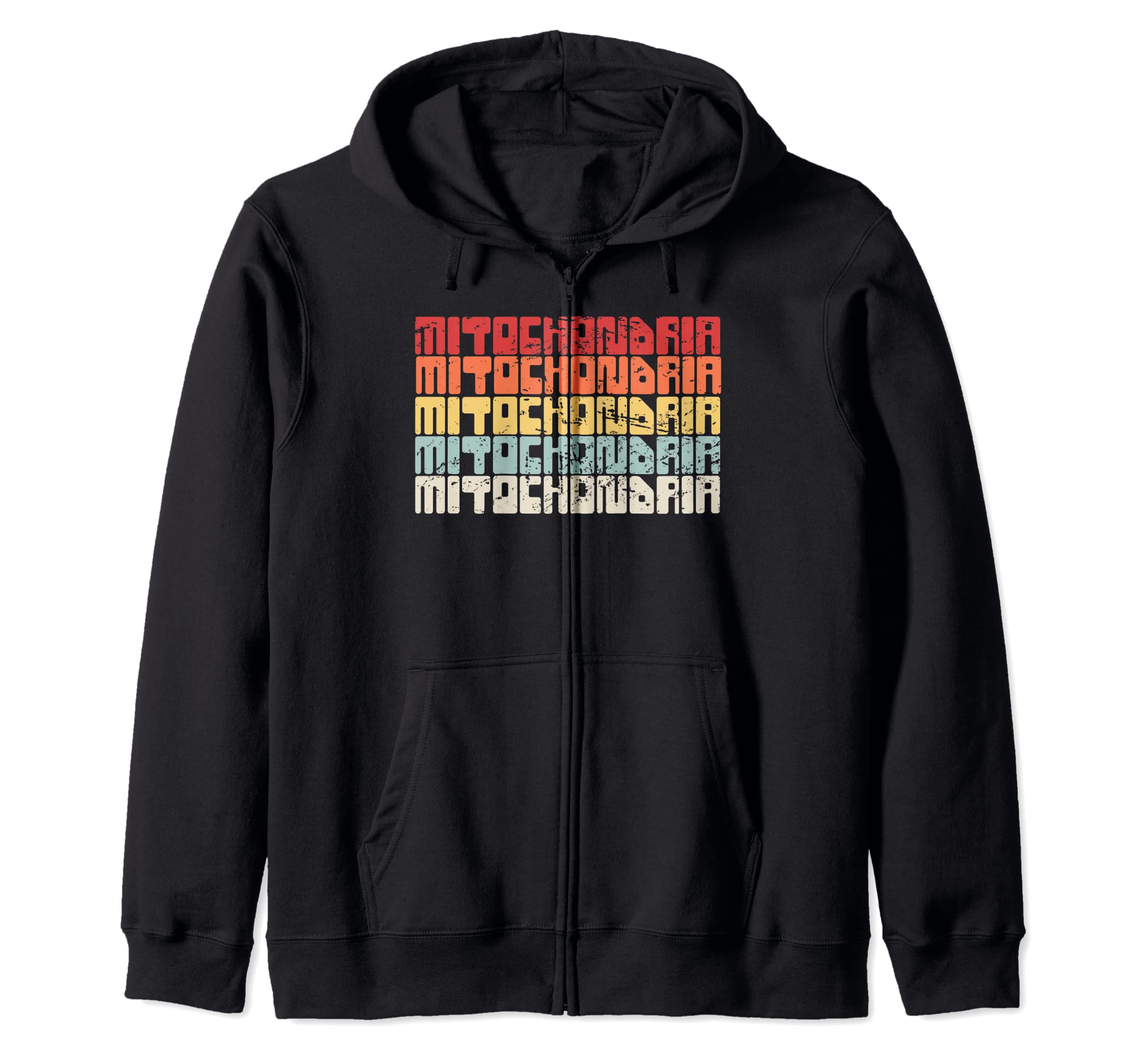 

Mitochondrial Biology Cell Mitochondria Zip Hoodie Teacher/Animal чорний
