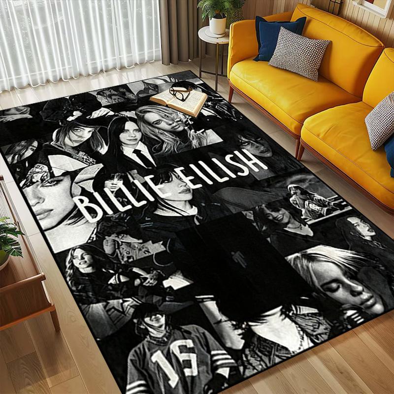 Billie Eilish Living Room Nonslip Area Rug Soft Carpet For Bedroom Game Playroom Sofa Office Home Decor Doormat Christmas Gift C9261127