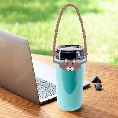 Silikon Vannflaske Håndstropp Komfortabel Design Vannflaske Sling for Enkel Bæring Sklisikkert Grep Holder Bæreveske for 8-40oz Flasker Kopp