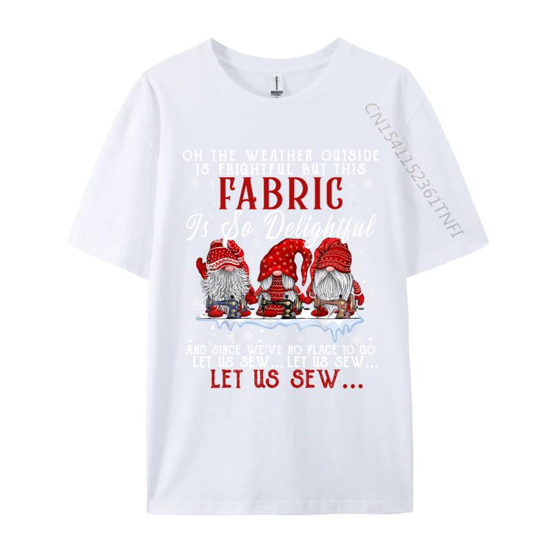 Let Us Sew Three Gnomes Sewing Quilting Christmas Tshirts Plain Tshirt Family Tshirt New Year Day Cotton T Shirt S