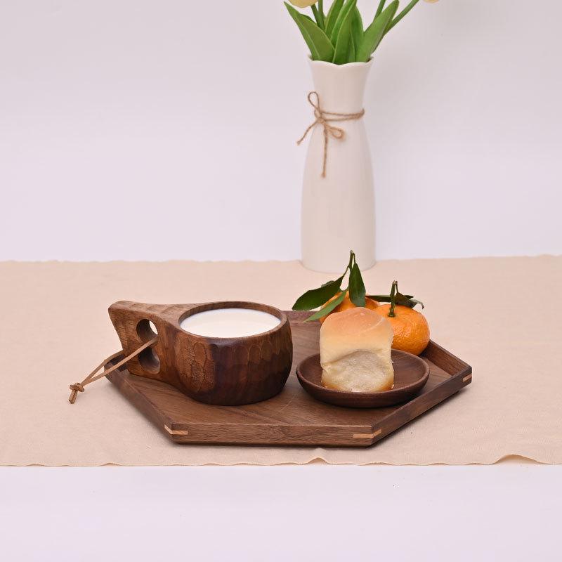 Creative Milk Cup Outdoor Wooden Cup Wooden Finnish Cup Portable Universal Cup