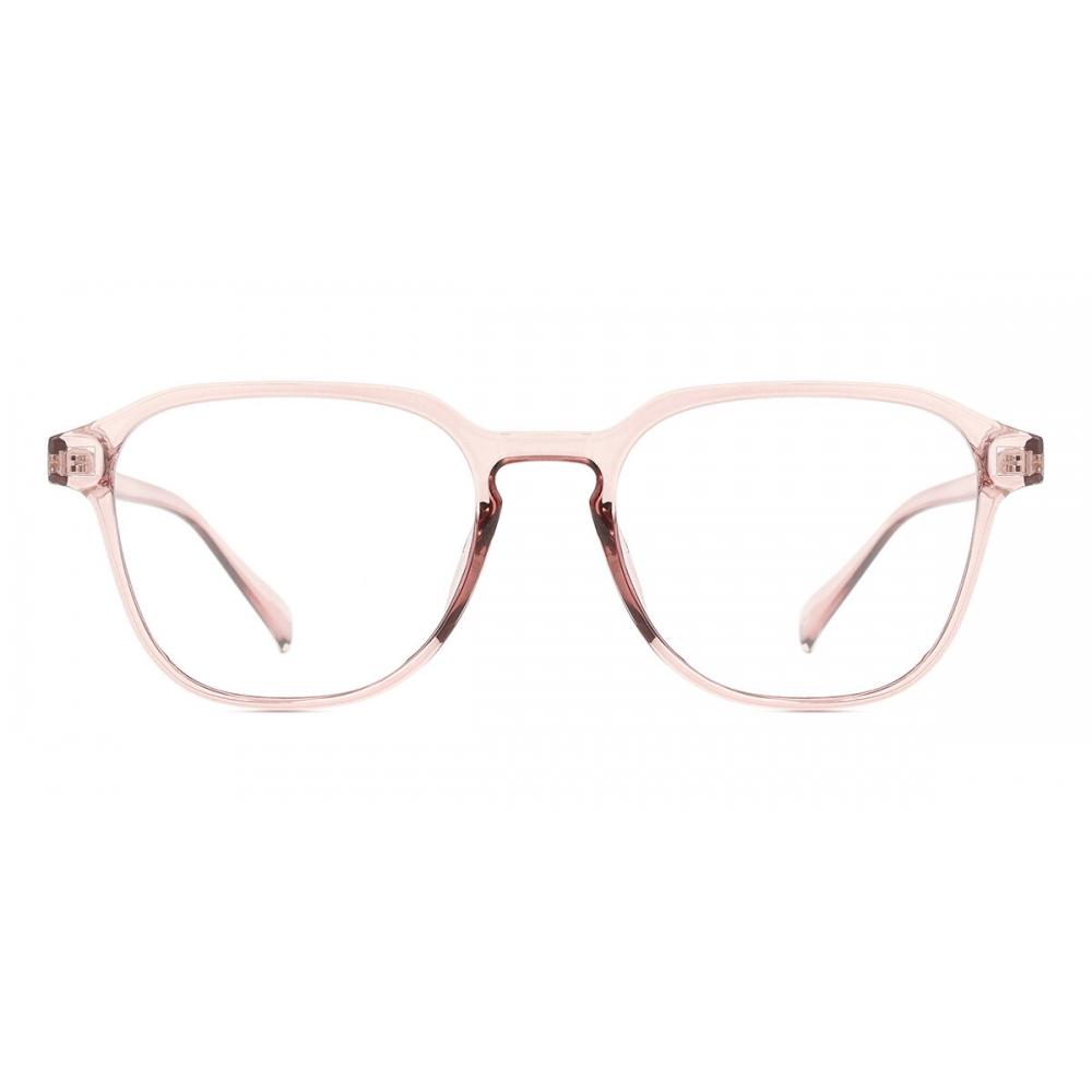 

Full Rim Square Transparent Pink Smartbuy Collection Norwin G30021 C5 Fashion Unisex Eyeglasses Transparent Pink/52