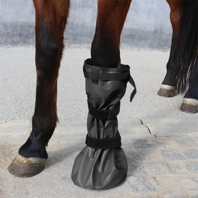 Horse Leg Wraps Hoof Boots Portable Care Soaking Bags Equestrian Supplies
