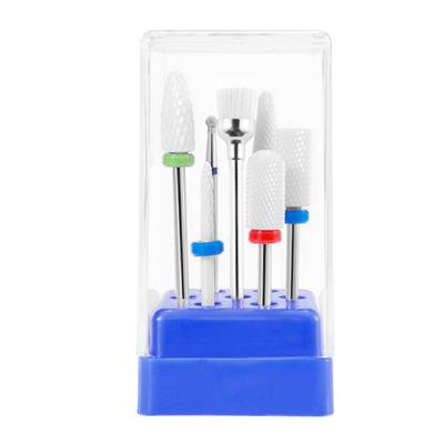 7 Stück Nagelschleifer Bit Schleif Polier Bohrerkopf Keramik Maniküre Werkzeug Set Kit für DIY