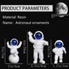 Polyvinyl Chloride 3Pcs Astronaut Action Figurine Home Decor Astronaut Statue Study Office Desk Decor Showpiece Gift Accessories