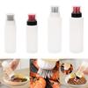 Oil Dispenser Olive Oil Bottles Container with Brush Squeeze Bottles Outdoor for Picnic BBQ Frying Baking Hot Sauces