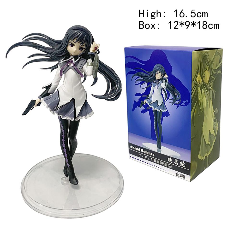 New Anime Magica Figure 17cm Akemi Homura Action Figural Pvc Model Kawaii Decoration Doll Collection Gift