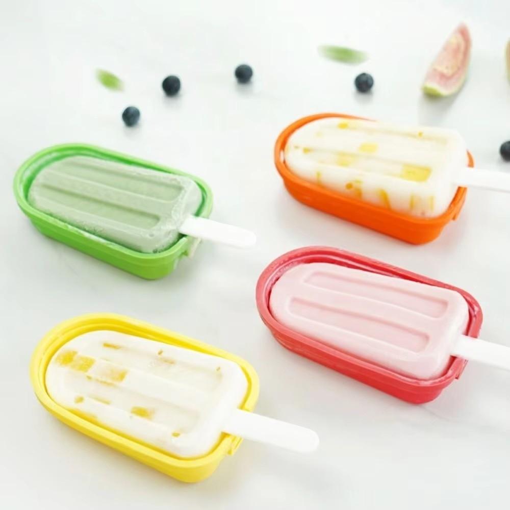 Silicone Popsicle Mould Reusable Ice-lolly Maker Mould Popsicle Maker Mould Cheese Lollipops