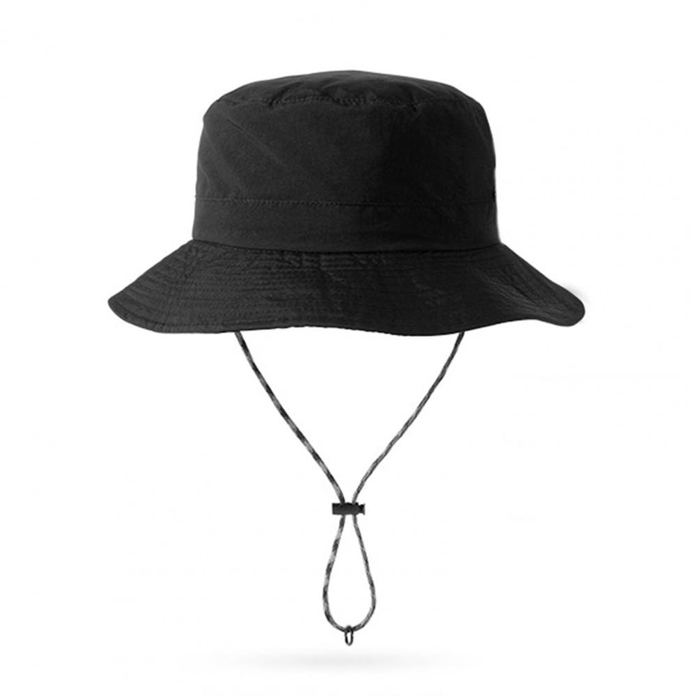 Unisex Fisherman Hat Large Brim Windproof Chin Strap Anti UV Sunlight Quick Dry Great Breathability Outdoor Fishing T