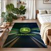 Tapis Peluche Velours Cristal John Deere Usure ?Anti-résistant ?Tapis de sol antidérapant pour décoration intérieure de la maison