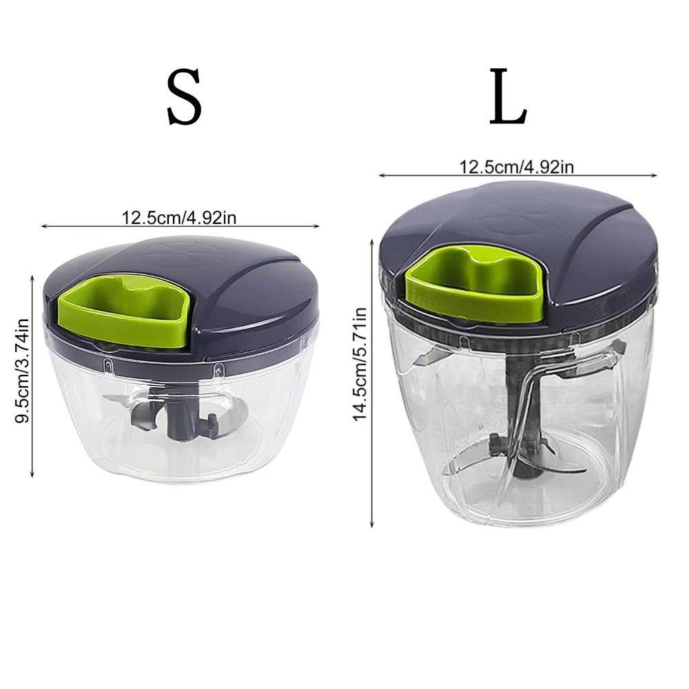 Plastic Mini Garlic Chopper Portable Multi-functional Manual Ginger Masher Washable Creative Vegetable Blender Kitchen