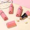 DragonRanee Heart-shaped Waterproof Long-lasting Non-transfer Velvet Matte Nude Lipstick