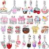 Cute Birthday Cake Charm Bead Charms Copper Fruit Ice Cream Candy Pendants Bead Charms Ideal For Authentic Necklaces Do It Yourself Bracelets Jeweller