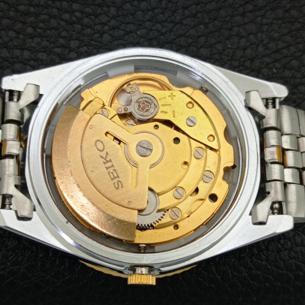 JAPAN VINTAGE REFURBISHED SEIKO 5 AUTOMATIC MENS GOLDEN DIAL WATCH a443187-1