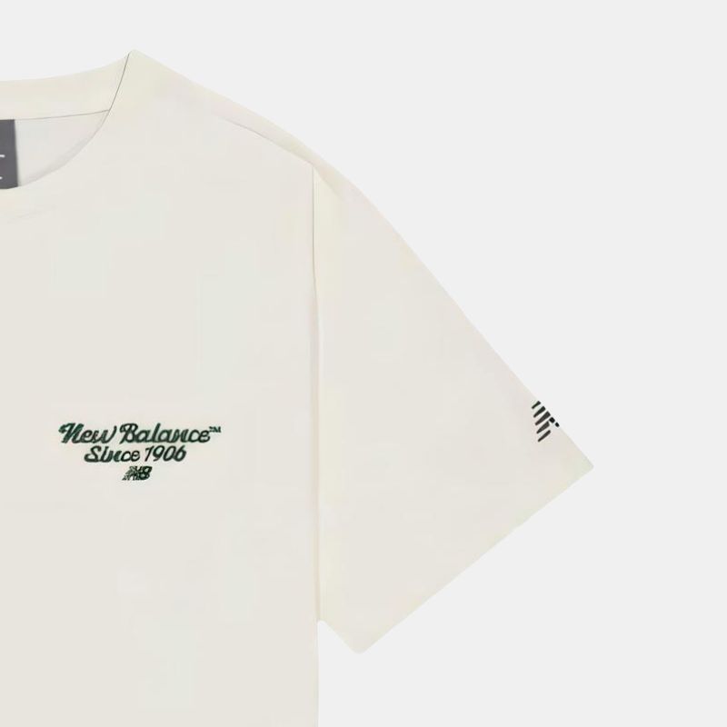 New Balance T Shirt Men's White AMT52333-CIC