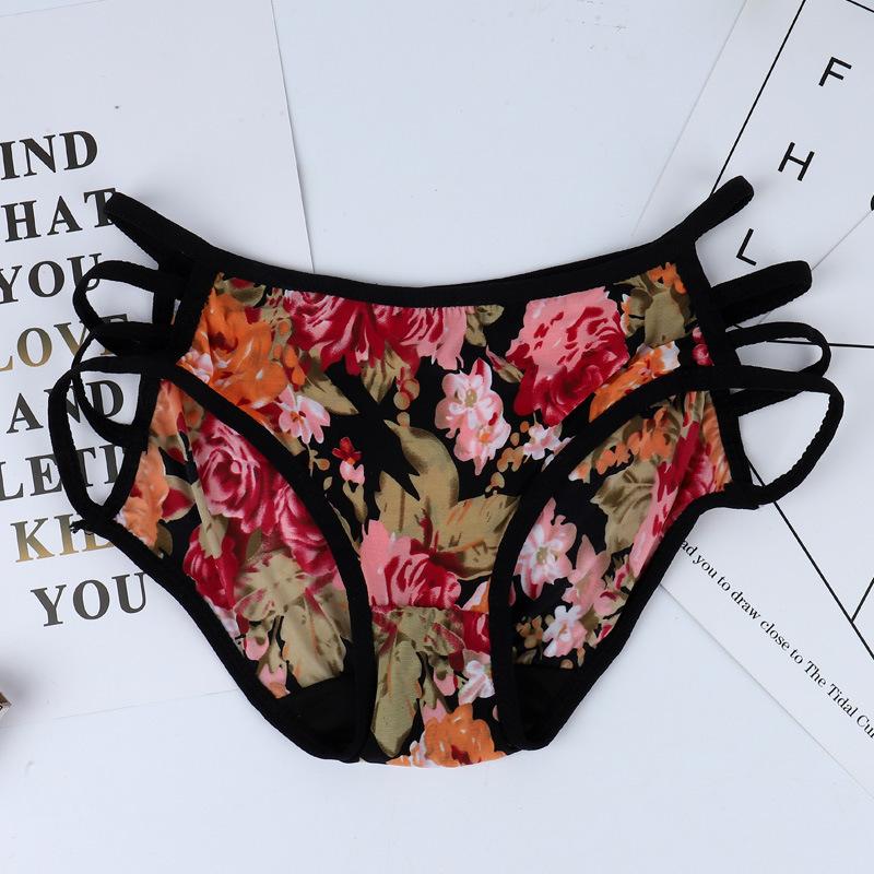 1Pcs Mesh Underpants Female Women's Panties Sexy Lace Lingerie Temptation Underwear Briefs Pespective Woman Thongs