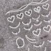 New Pearl Nail Art Stickers Ins Style Three-dimensional Semi-round Pearl Necklace French Love Nail Art Spot Drill Stickers
