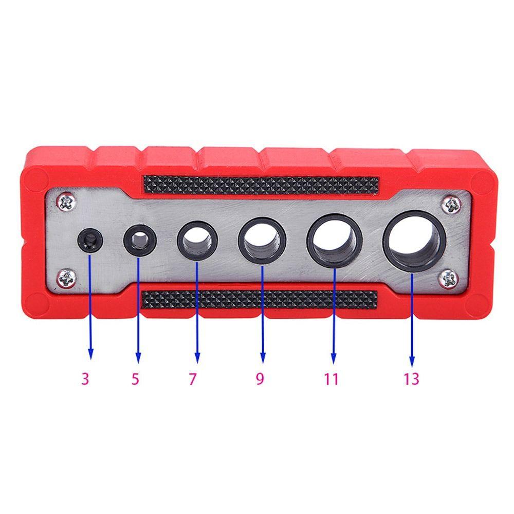 

Durable 6-Hole Self Centering Woodworking Drill Guide Positioner Locator Guide Jig 3-13