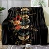 Moonlight Garden Blanket Grape Flower Surround Moon Star Flannel Blanket Bedroom Living Room Home Sofa Blanket