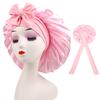 Double Layer Hair Cap For Sleeping Bonnets For Women Round Haircare Women Headwear Night Hat Reversible Head Cover