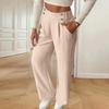 Lightweight Casual Loose Trousers for Women Business Work Pants with Pockets