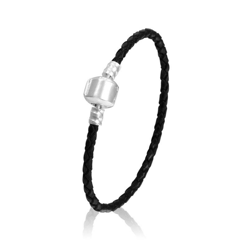 Stylish Unisex Braided Leather Bracelet With Durable Titanium Steel Magnetic Clasp