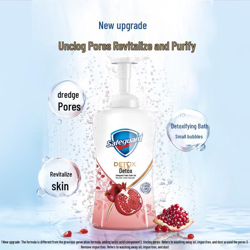 Safeguard Rejuvenating Pomegranate Foam Body Wash