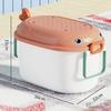 Household Toy Storage Organizer Box with Wheels Home Organization Baby Clothes Case Kids
