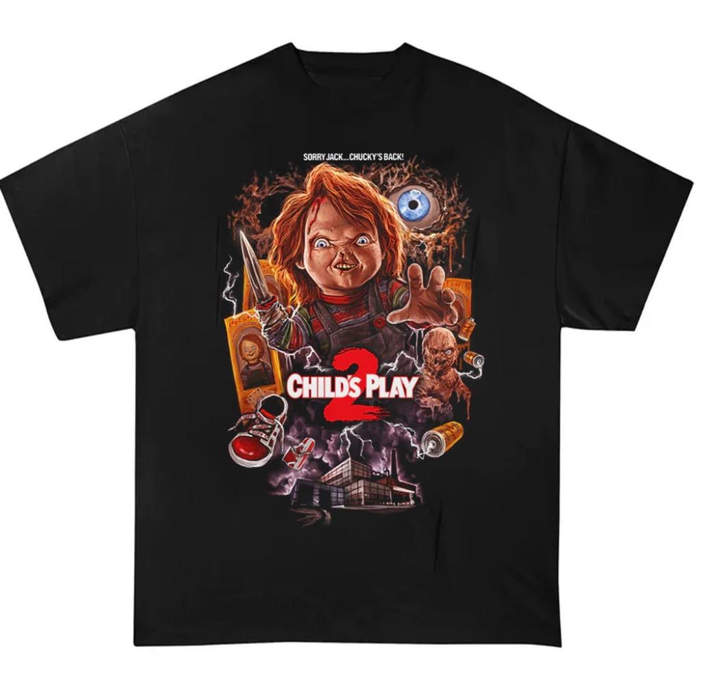 Child's Play #2 Chuckyy Shir Horror Movie Graphic Scary Film T-Shir