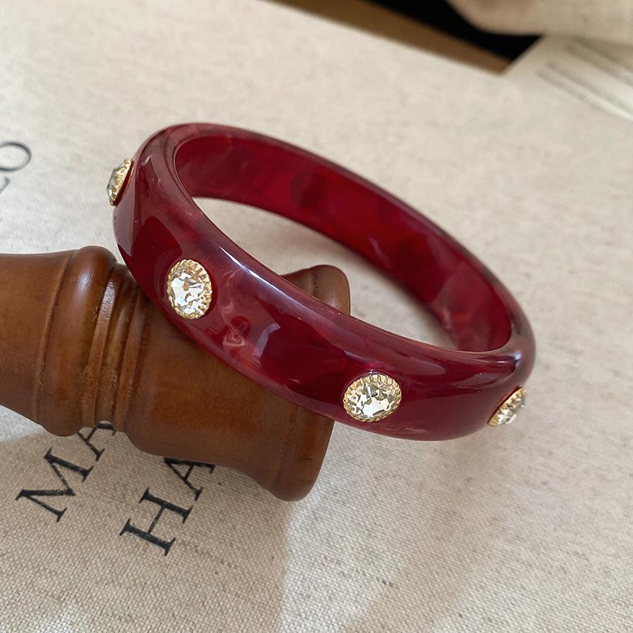 Pulsera geométrica de acrílico chic europea y americana – Joyería de mano elegante, versátil y de alta gama