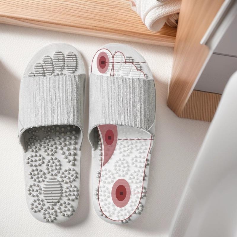 Men's Massage Acupressure Slippers - Non-Slip Sandals for Home Foot Therapy, Summer PVC Design