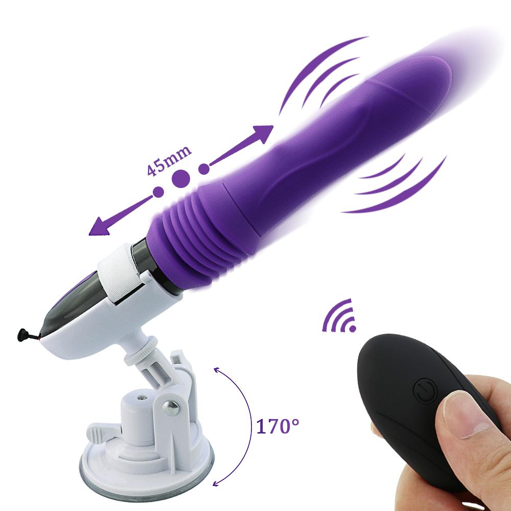 Machine sexuelle, gode télescopique, vibrateur automatique, masseur haut et bas, poussée du point G, jouet Vaginal, Masturbation féminine