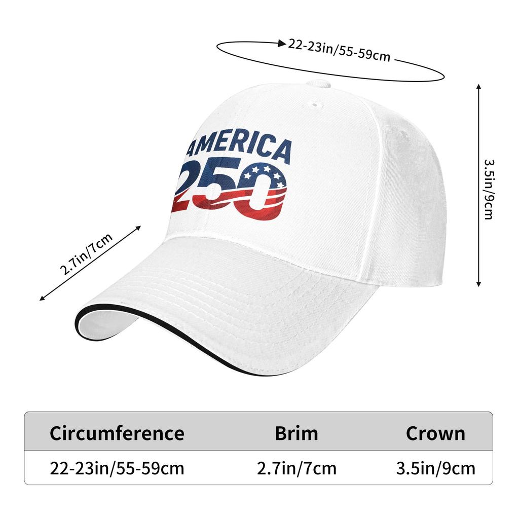 America 250th Anniversary USA Proud Americans Casual Baseball Cap Summer Trucker Hat Hunting Snapback Cap Men Baseball Caps