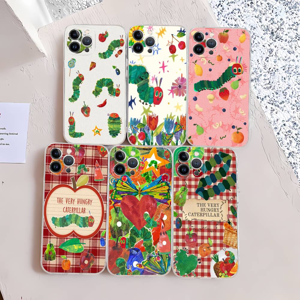 The Very Hungry Caterpillar Fit For IPhone 16 15 Promax Phone Case IPhone 14 11 12 High End 13 Pro Silicone