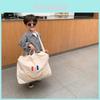 Borsa da Viaggio per Bambini dell'Asilo con Grande Capacità e Fantasia Faccina Sorridente per la Custodia Scolastica dei Bambini