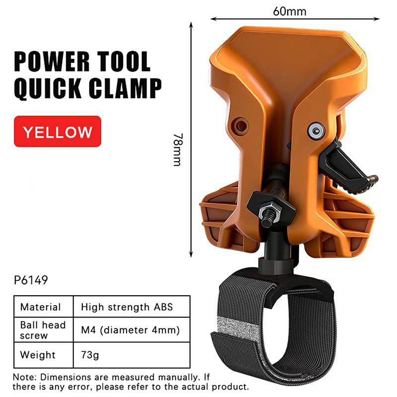 High-Hardness Self-Locking Drill Holder With Belt Clip Quick Release Power Accessory for Workshop DIY Wood Processing Work