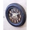 Akizuki Trading Wall Clock RT66 Antique Tire Clock HLCQ1471 Co., Ltd. 40×H6cm