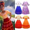 Encanto Mirabel Girls Princess Dress For Costume Parties And Cosplay Floral Detail