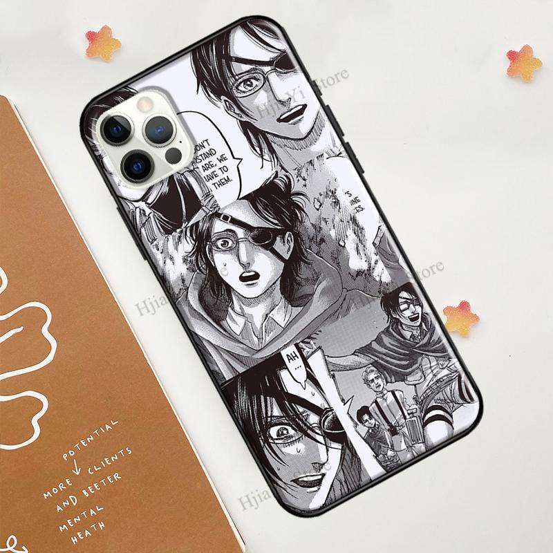 Pouzdro Hange Zoe Attack on Titan anime pro iPhone 12 Pro Max 13 mini 6S 7 8 Plus SE 2020 Pouzdro pro iPhone 11 Pro Max XS X XR