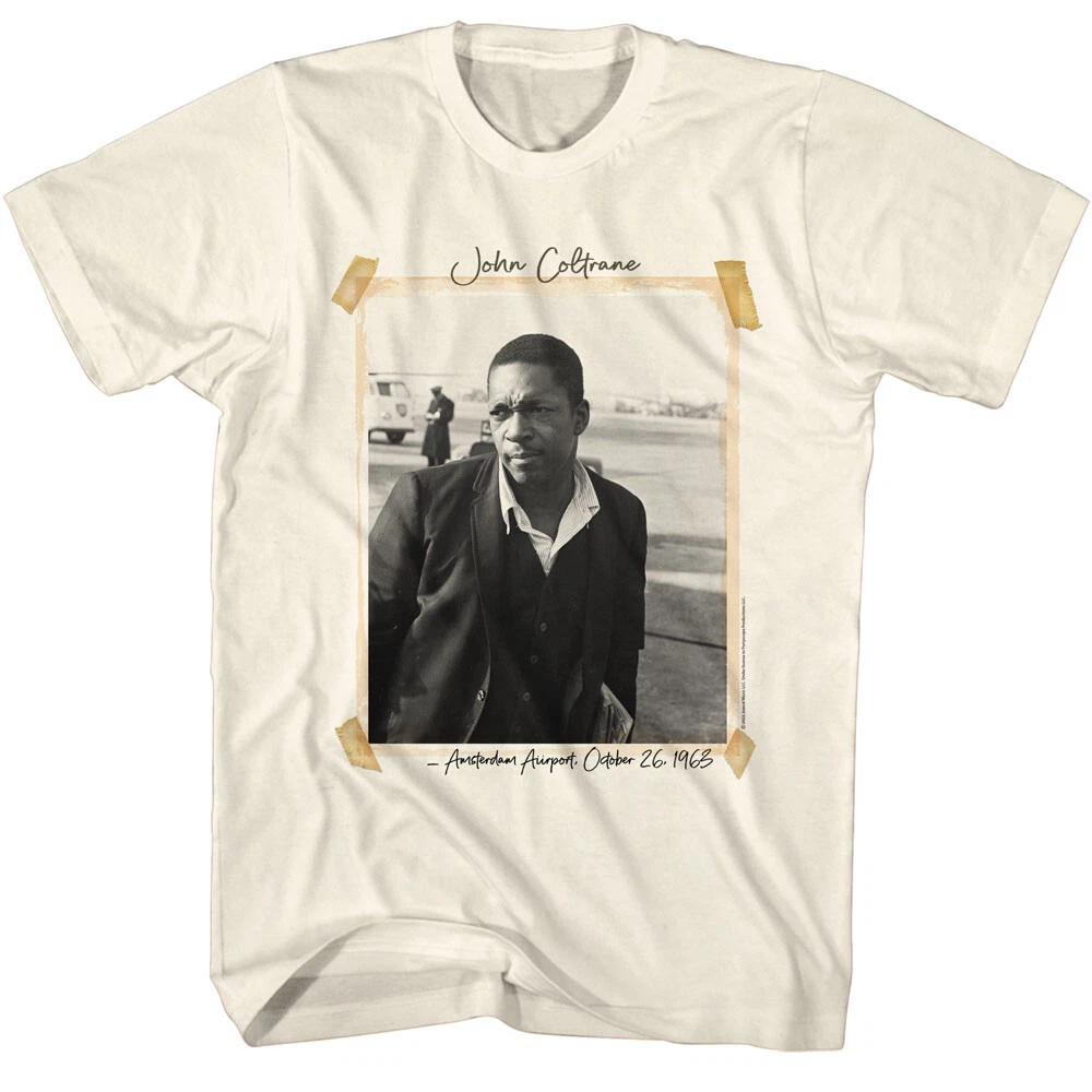 John Coltrane Jazz Saxophonist VW Beetle Amsterdam Airport 1963 Men s T Shirt S