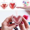 WTEMPO Heart Shaped Clear Fillable Ball Decorations DIY Craft Cute Plastic Wedding Hanging Ornament Balls for Christmas Tree Home Decor Birthday Gifts