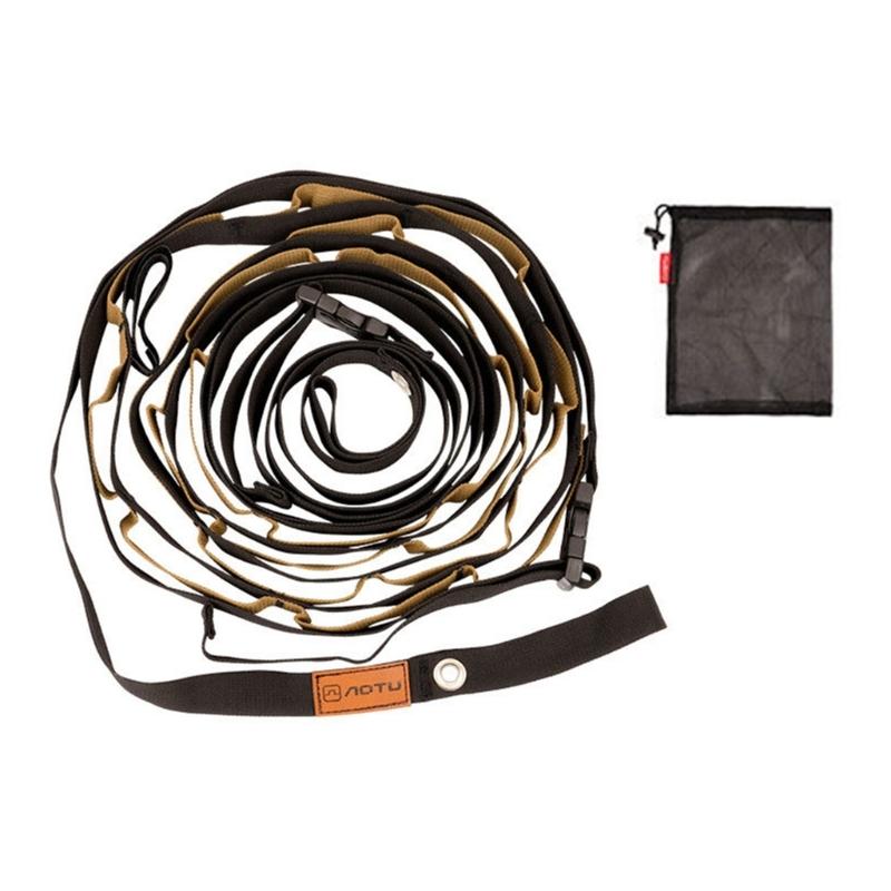 Durable Outdoor Canopy Hanger Strap with 44 Hanging Rings and Tape Pocket Suitable for Camping Picnics Outdoor Trips