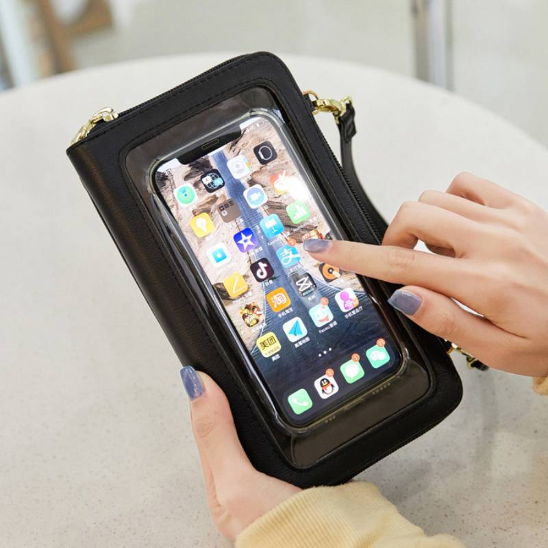 Rfid Wallet Phone Purse With Zipper Closure For Womens Daytoday Carry