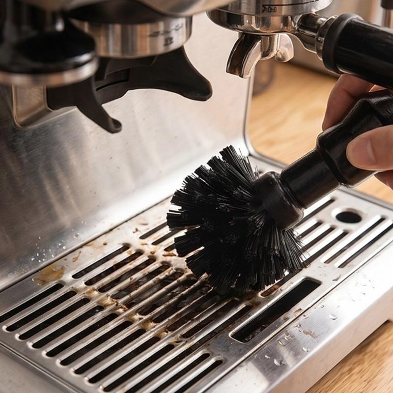 Coffee Portafilter Brush,Professional Coffee Tool Effectively Cleaning,Espresso Machine Portafilter Cleaning Brush