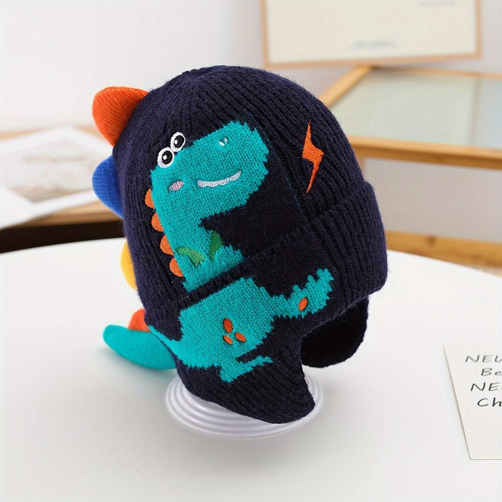 Boys And Girls Cute Dinosaur Thick Warm Ear-Protecting Hat