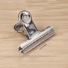Stainless Steel Bulldog Clips, Heavy Duty Hinged Clips, Multi-Purpose Silvery Binder Photo, Home, Kitchen, Office, School Supplies
