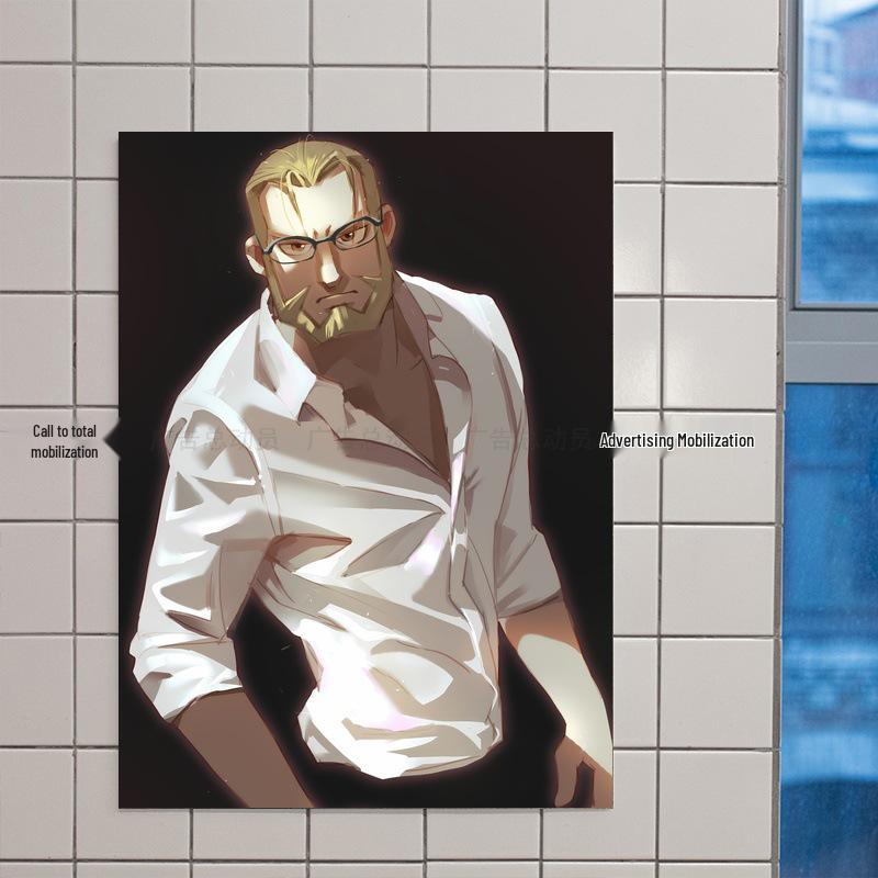 

Edward Battle Edition XL Self-Adhesive Oil Canvas - Frameless HD Artwork from Fullmetal Alchemist 21X30【PP Poster with Adhesive Back】