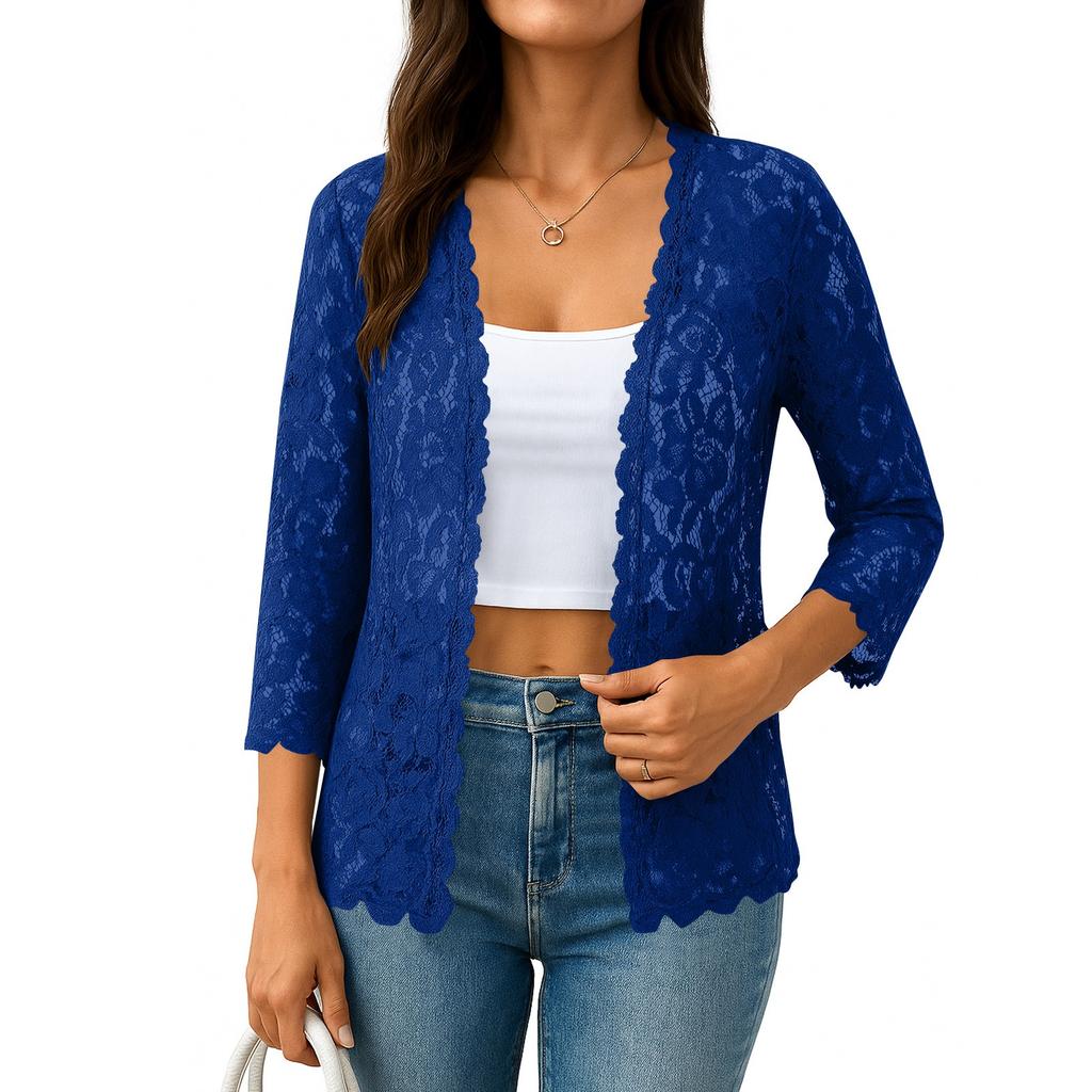 Koszule z rękawami 3/4 dla kobiet Śliczne nadruki Koszulki z nadrukami Bluzki Casual Plus Size Podstawowe topy Pulower
